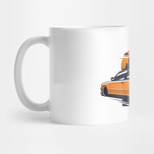 Orange E30 M classic city skyline Mug